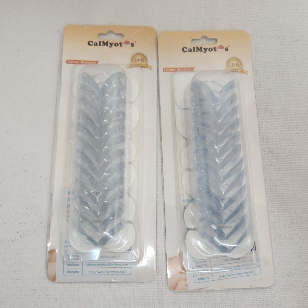 CalMyotis Baby Proofing Table Corner Guards - Clear, Pack of 24 Adhesives